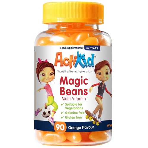 ActiKid Magic Beans Multi-Vitamin, Orange, 90 Gummies