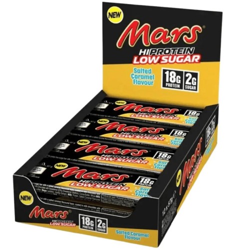 Mars Protein Mars Low Sugar High Protein Bar - Salted Caramel, 1x57 Grams/12 bars box/