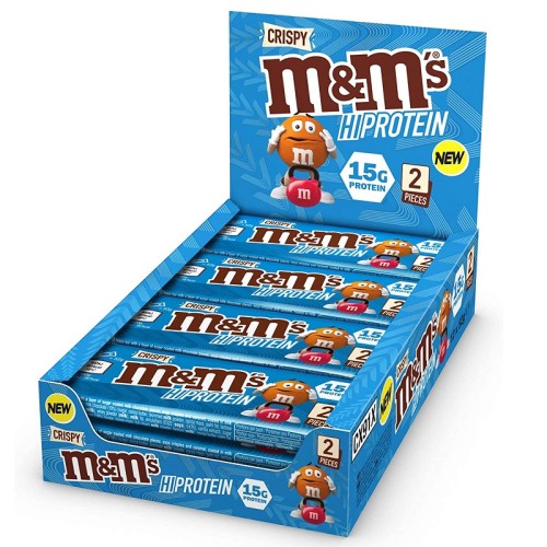 Mars Protein M&Ms Crispy High Protein Bar, 1x52 Grams/12 bars box/