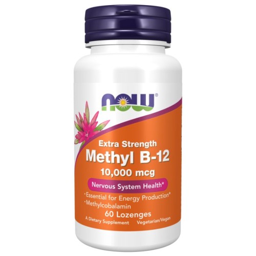 NOW Methyl B-12 10,000 mcg, 60 Lozenges