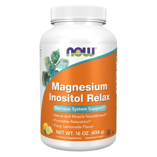 NOW Magnesium Inositol Relax Powder, 454 g