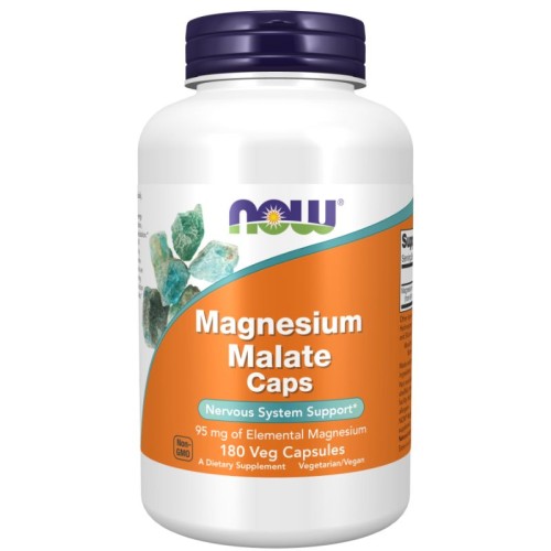 NOW Magnesium Malate, 180 capsules
