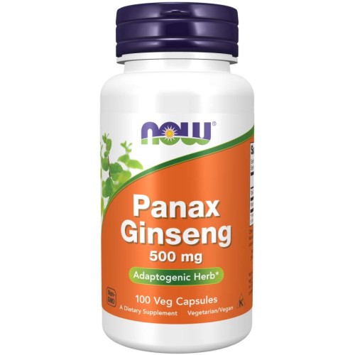 NOW Panax Ginseng 500mg, 100 Veg Capsules