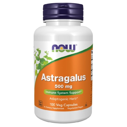 NOW Astragalus 500mg, 100 Capsules