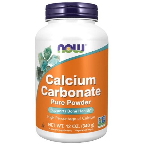 NOW Calcium Carbonate Powder, 340 Grams