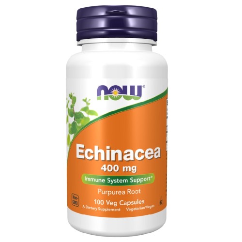 NOW Echinacea 400mg, 100 Veg Capsules