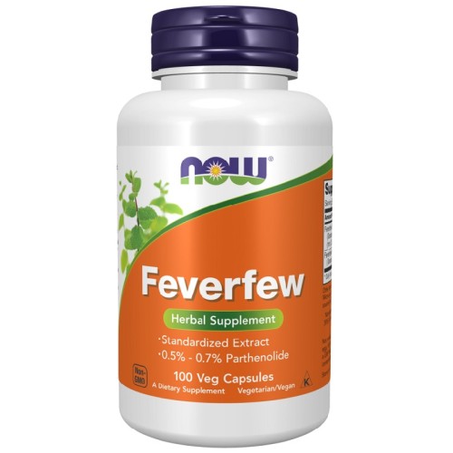 NOW Feverfew, 100 Veg Capsules