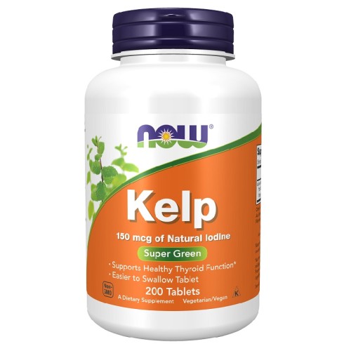 NOW Kelp 150mcg, 200 Tablets