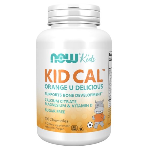 NOW Kid Cal, 100 Chewables Tablets