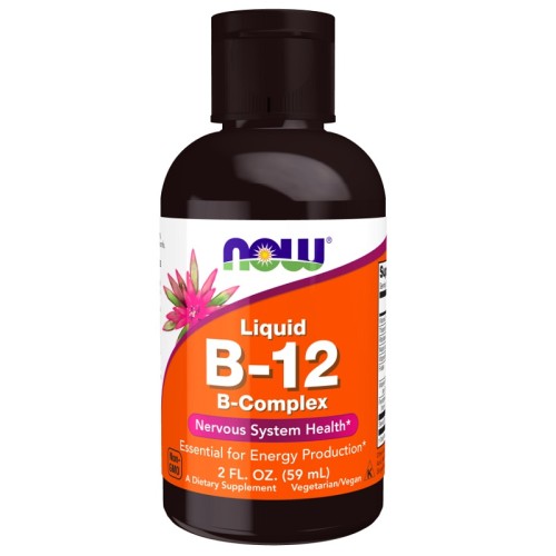 Now Liquid B-12 B-Complex, 59 ml