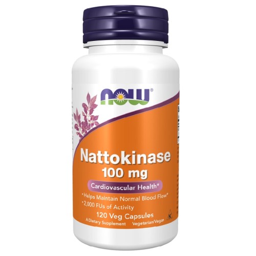 NOW Nattokinase 100mg, 120 Veg Capsules
