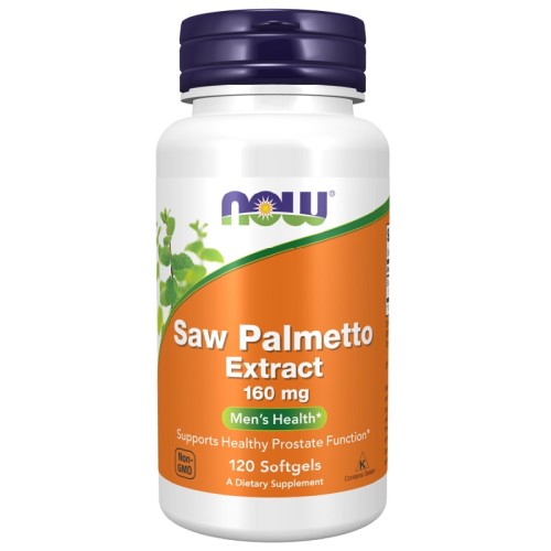 NOW Saw Palmetto Extract 160mg, 120 Softgels