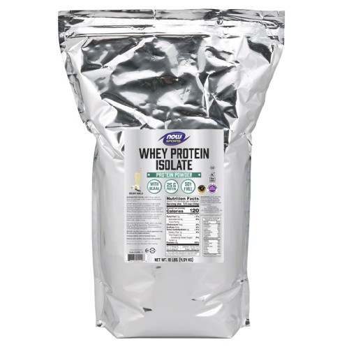 NOW Whey Protein Isolate, 4536 Grams