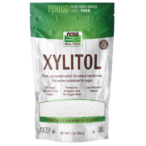 NOW Xylitol 100% Pure, 454 Grams