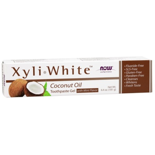 NOW XyliWhite Coconut Oil Toothpaste Gel , 181 Grams