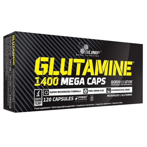 Olimp Glutamine 1400 Mega Caps, 120 Capsules