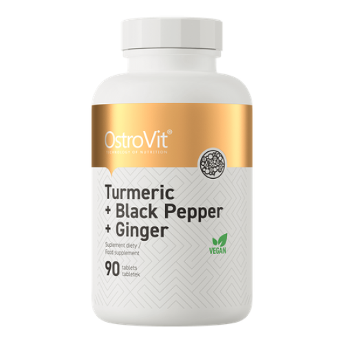 OstroVit Turmeric and Black Pepper and Ginger, 90 Tablets