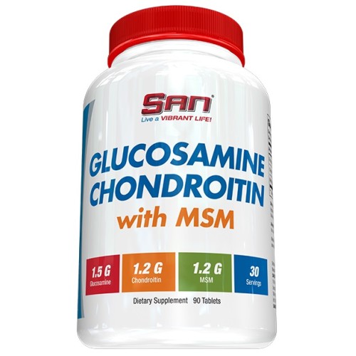 San Glucosamine Chondroitin With MSM, 90 Tablets