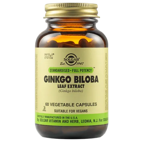 Solgar Ginkgo Biloba Leaf Extract - 60 vegetable capsules