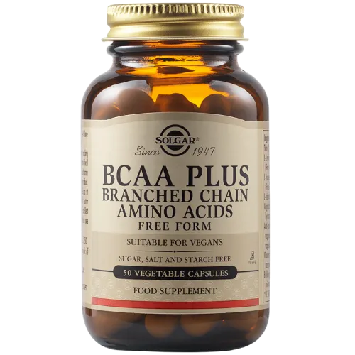 Solgar BCAA Plus, 50 vegetable capsules