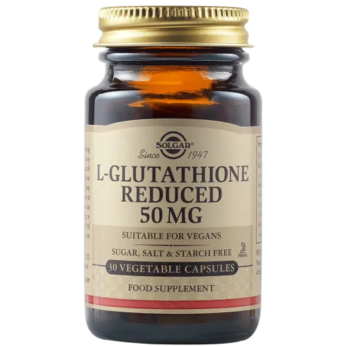 Solgar L-Glutathione Reduced 50 mg, 30 vegetable capsules