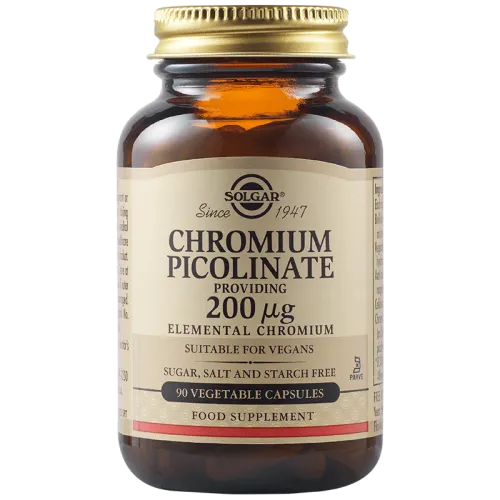 Solgar Chromium Picolinate 200 mcg, 90 vegetable capsules